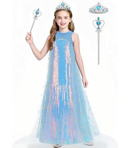 Déguisement Princesse Vaiana Pour Fille - Costume Complet Avec Perruque Et Accessoires, Idéal Anniversaire Et Halloween