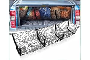 QWEERASS Filet de Rangement Coffre de Voiture, pour Ford Ranger III Super/Double/Single Cab Pick-up 2013-2024 Filet Stockage à Haute élasticité Maille élastique de chaîne de Botte,B