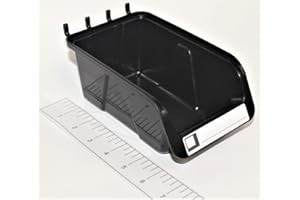 WallPeg 10 Each 7" Pegboard Bins Kit - Large Pegboard Bins for Craft Room Storage & Garage Peg Board Organization - Handy Pegboard Wall Organizer Bins Set -Made in USA-