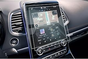 CDEFG Folia ochronna do nawigacji 4H, odporna na zarysowania, kompatybilna z 2020/ 2021/ 2022, Renault Espace 5 Easy Link 9,3 cala, GPS, przezroczysta folia ochronna na wyświetlacz samochodu,