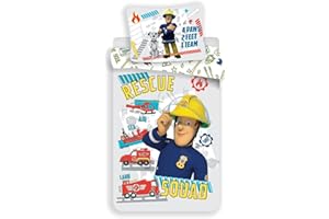 AC-Déco Fireman Sam 4-Piece Bed Linen 100 x 135 cm