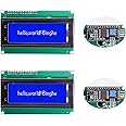LCD Display 2004 Module Binghe 2 Pcs 2004 LCD Display Blue Screen IIC/I2C 5V with Backlight 20x4 Character Display Screen Compatible with Arduino