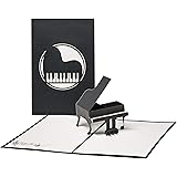 Biglietto di auguri pop up "Pianoforte" – Biglietto di auguri di compleanno 3D, motivo pianoforte