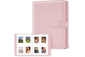 Flintronic Album fotograficzny do filmów 3 cali, album 128 kieszeni, album na zdjęcia do domu do Fujifilm Instax Mini 7s 8 8+ 9 25 50 70 90, Polaroid, Kodak Mini 3-calowy film