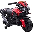 HOMCOM Kids Electric Motorbike 6V Ride on Motorcycle Vehicle w/Lights Horn Sounds for 1.5-4 Years Old Red
