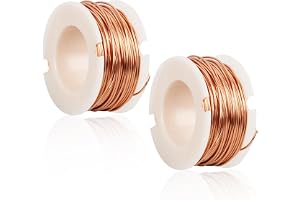 10 m, 0,5 mm magnetisk koppartråd med hög ledningsförmåga, emaljerad tråd, koppartråd, emaljerad kopparkabel, för modellmotorer, transformatorer och elektromagnetism (2 st)