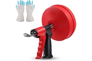 GXPJYCFOB Spirale per la pulizia dei tubi 10 metri, sturalavandino, stura lavandini e scarichi molla sturatubi, desatascador tuberias profesional La,spirale per tubi per veri fai da te