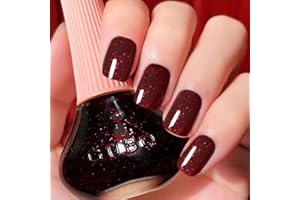 DouborQ Burgundy Nail Polish Long-lasting Glossy Nail Art Varnish (06)