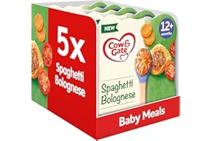 Cow & Gate Spaghetti Bolognese Baby Food Meal, 12+ Months, 230g (Pack of 5)