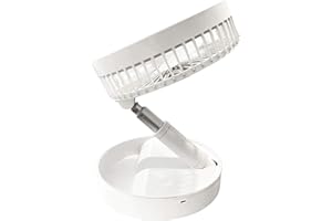 Villages de Provence Ventilateur extensible pliable portable - Blanc