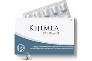 ‎KIJIMEA Kijimea® K53 Advance – Darmbakterien Kapseln hochdosiert | 53 Bakterienstämme aus der Darmflora | mit Biotin & Niacin | >500 Milliarden KBE je Packung | laktosefrei | glutenfrei - 28 Kapseln