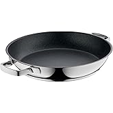 WMF Permadur Advance 32 cm Frying Pan Cromargan Stainless Steel Scratch Resistant with Stainless Steel Handles Induction Safe