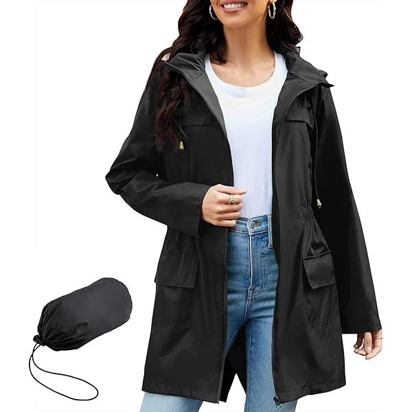 With Hood Womens 4x Raincoat Plus Size Spring Jacket Hanna Nikole