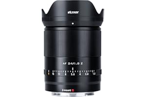 VILTROX 24mm F1.8 Z Mount Prime Obiettivo Grandangolare per Nikon Z5 Z50 Z6 Z7 II zfc(Full Frame, messa a fuoco automatica), Nero