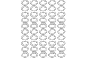 sourcing map 50 st 12 mm x 20 mm x 2 mm motorcykel aluminium material. bricka dräneringsplugg