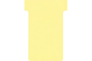 Franken TK204 Lot de 100 fiches en T Jaune Taille 2 59 mm
