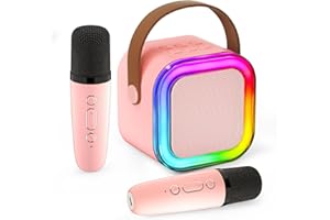 KIMIMARA Kids Karaoke Machines with 2 Microphones - Christmas Stocking Fillers Gift for 5 6 7 8 9 10 Year Old Teenage Girl Boy Toys Birthday Presents Secret Santa Gifts