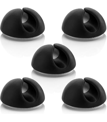 YZROHYI 20 Pièces Clip Support Cable Bureau,Accroche Cable Adhésif