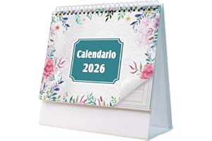 AEYAKA Calendario de Escritorio 2026 Calendario Noviembre de 2025 - Diciembre de 2026, 20 x 20.5 cm Español A06