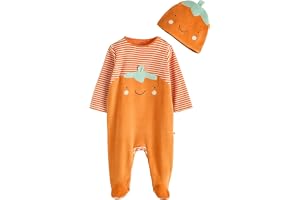 NEXT Nyfödda unisex Halloweendräkt pumpa babypyjamas