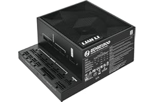 Lian Li EDGE 1300W 80 Plus Platinum Fully Modular Power Supply – Black with ATX 3.1 & PCIe 5.1 Support