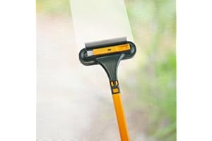 SVCEQZE 63cm Limpiador De Mosquitera, Cepillo Mosquiteras, Herramienta Limpieza Ventanas Doble Uso Húmedo Y Seco, Cepillo De Limpieza De Pantalla 2 En 1,Extensible En Seco Húmedo,Cepillos Limpieza Mosquiteras