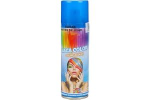 ETREXONLINE Spray Temporal con Color para Cabello - Efecto Vibrante, Fácil Lavado, Apto para Todos los Tipos, Secado Rápido, Ideal para Fiestas y Eventos, 125ml (Color Azul Celeste, 1 unit)