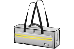 Tamfile Lipo Battery Safe Bag, Fireproof Explosionproof 19.3''×5.5''×7'' Large Capacity Lipo Battery Storage Guard Safe Bag for Ebike Battery Charging, Storage and Transport