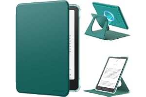 MoKo Rotating Case for 7" Kindle Paperwhite 12th Gen/Colorsoft, Jade