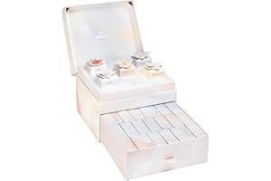 PURELEI® - Calendario dell'Avvento 2023 (colore oro rosa) con 24 gioielli esclusivi per ogni occasione, impermeabili e durevoli, sostenibili e riutilizzabili, design ispirato alle Hawaii