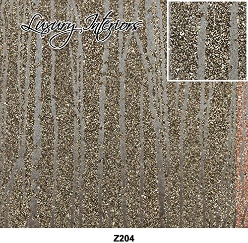 Luxury Furnishings Brian Yates Vermiculite/Mica Stones Z-Range Pattern Wallpaper |Wall Paper Covering Interior Walls of Kitchen, Bedroom & Bathroom |Brown Zebra Z204, 1800 x 91 cm (Roll) By