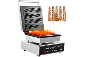 YUEWO Lolly Waffle Maker Piastra elettrica antiaderente per waffle,1750W électrique Muffin gaufre machine Lolly gaufrier