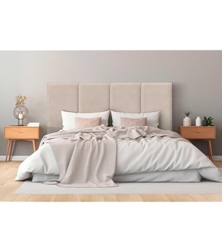 Hoofdborden 2 st 90x5x78/88 cm stof lichtgrijs | -nl