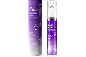 JSBNQRMZ 8% Caffeine Eye Serum,360° Massage Ball Eye Serum,Reduce Eye Bags,Wrinkles And Fine Lines,Eye Cream For Dark Circles And Puffy Eyes,Quickly Absorbed by the Skin,Non-irritating