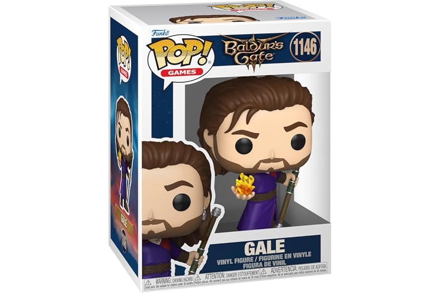 Funko Pop! Games: Baldur's Gate 3 - Gale - 1/6 Odds for Rare Chase Variant - Collectable Vinyl Figure - Gift Idea - Official Merchandise - Toys for Kids & Adults - Video Games Fans