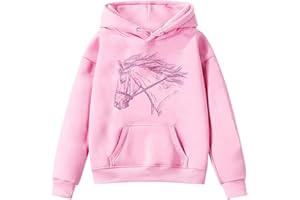 Generisch Sudadera 86 Niñas con Estampado de Caballos para Niños Jersey Niñas Para 12 Años