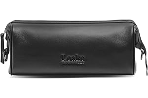 Loake Men's Leather Thames Wash Bag One Size Black