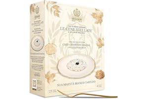 D FRATELLI DESIDERI SEBASTIANO LEONE ACHILLE & CO. Box - Le cene stellate - Sua Maestà Bianco Tartufo - Cofanetto Cena Michelin per 4 persone - Cucina a casa tua in pochi minuti il piatto iconico dello Chef Christian Milone, 1 Stella Michelin