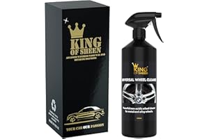 King of Sheen Universal Wheel Cleaner for all Metal and Alloy Wheels Tough Non Acidic Wheel Cleaner,Spray on Leave for 10 Seconds then Wipe of to a Brilliant Shine.1 Litre