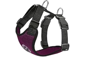 SlowTon Arnés para automóvil,(Sin cinturón de Seguridad) Arnés de Chaleco para Mascotas para Perros Seguridad en el Coche Cuello Ajustable y Correa para el Pecho