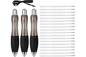 Sibba 18 penne a sfera pesanti per aiutare a scrivere, 3 penne a sfera pesanti per handicap con impugnatura larga per tremore, handicap, tunnel carpale, mano debole per ufficio (nero)