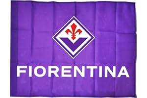 ZEUS PARTY BANDIERA Fiorentina Viola Bandiera Poliestere 140X90 CM Nuovo Logo