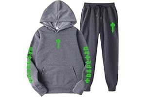 BFTHWY Trapstar 2 Pièces Jogging Trapstar London Basique Décontracté Trapstar Logo Imprimé Hommes Survêtement à Capuche et Pantalon Tracksuit Automne Hiver Unisexe