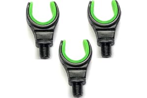 LIDSTERS FISHING SUPPLIES Lidsters Carp Fishing Green U Rest Butt Pod Rod Rests Foam Grip Light Weight