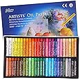 XGOPTS Oil Pastel Set,Professional Painting Oil Pastel Soft Drawing Graffiti Art Crayons Pastel Sticks Set Washable Round Oil Pastels for Artist,Student,Beginner 50 Colours
