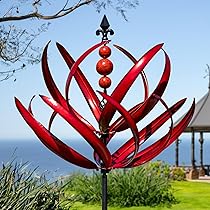 Tuin windspinners 360°, outdoor metalen windmolen werf spinners grote 84 hoogte 22 Dia dubbele richting dubbele rotoren wind met kinetische, wind spinner outdoor opruiming voor tuin en tuin kunst