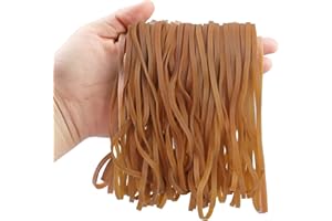 THBOXES 50 Pcs Large Elastic Bands, Large Rubber Elastic Bands, Strong Thick Elastic Rubber Bands Set for Home School Office Bank Supplies