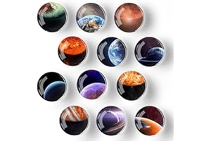 WFNT calamite frigorifero, Magneti da frigo Planet, Magneti decorativi hanno proprietà magnetiche stabili e possono essere utilizzati per la decorazione di casa e ufficio.