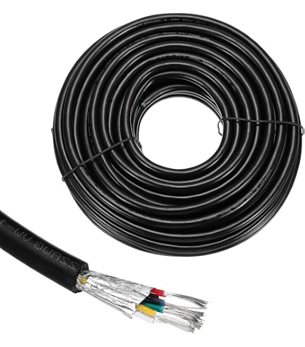 18/4 AWG Shielded CNC Wire (50FT) — Flexible Stranded Shielded 18