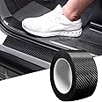 Nurven High Gloss Anti Scratch Black 5D Carbon Fiber Vinyl Paint Protection Film/Ppf Tape Car Bumper Door Edge Guards Scratch Cover Sticker Protection & Decoration Waterproof Tape (5Cm X 5Meter)
